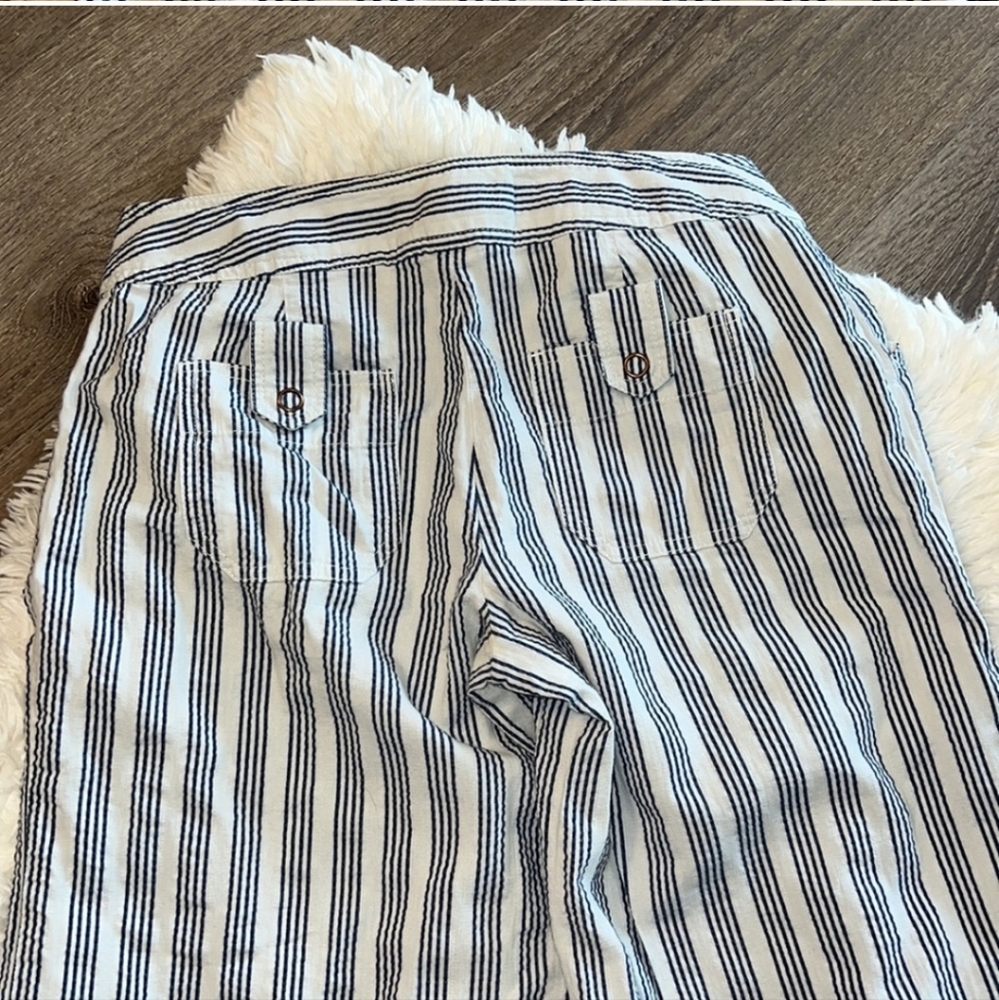 Londen Chino Low Rise Striped Pants Size 8 - Picture 4 of 4